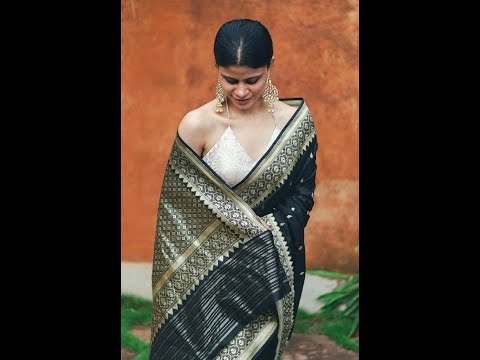 Soft Litchi Silk saree with Beautiful weaving & Rich Pallu with Weaving  Border