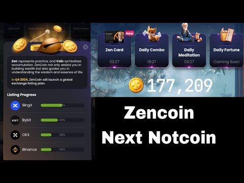 Zencoin Next Notcoin | Zencoin update |Zen coin today combo cards  October | Zen coin airdrop