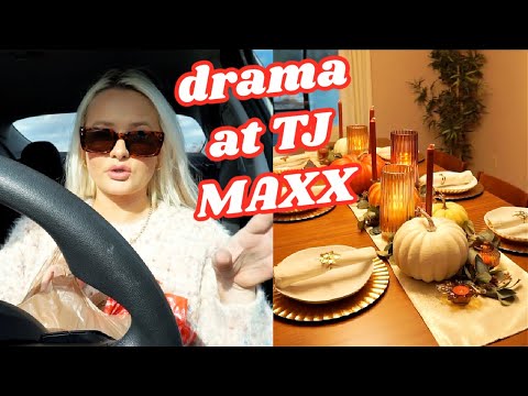 VLOG: tj maxx bathroom rant + setting my thanksgiving tablescape!