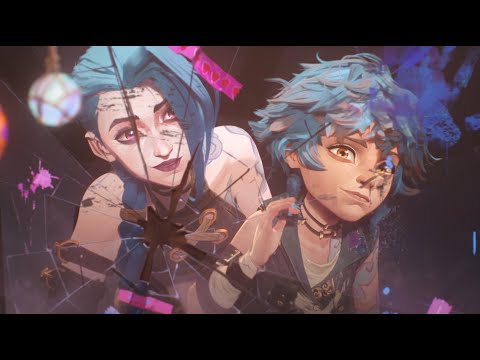 Jinx and Isha Play Beetle Fight - Isha Colored Her Hair Blue | Arcane Season 2