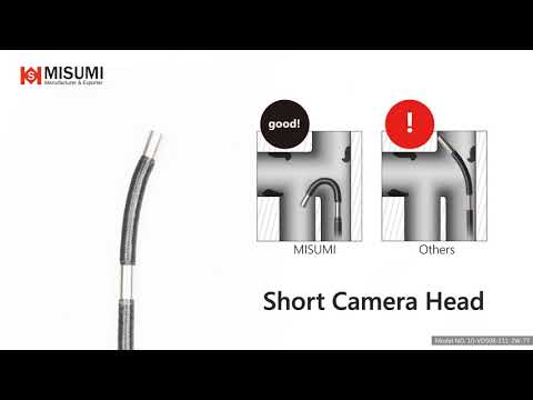 [Short Camera Head] 2-Way Articulation Borescope with 2MP 1080p Resolution