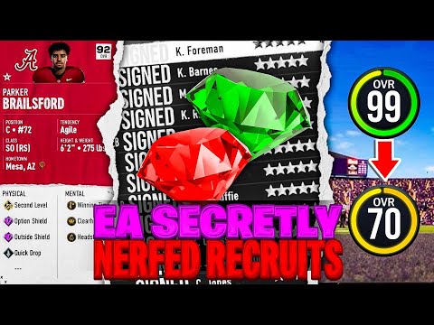 EA Secretly Nerfed Recruits in College Football 25 Dynasty