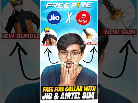 Day :- 9 { Free Fire x Jio & Airtel? } 🗿 #shorts