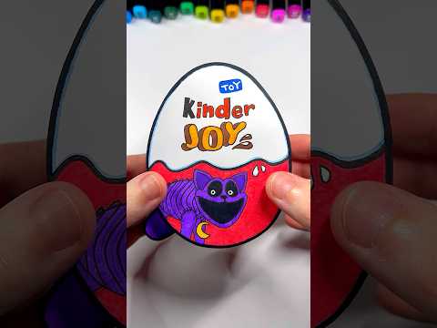 DIY CatNap Poppy Playtime 3 Kinder Joy | Paper Craft Ideas #shorts #papercraft