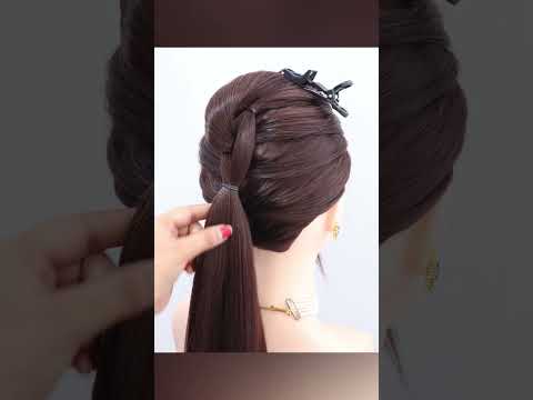 How To : Viral Faux Braided Ponytail #ponytails #shortvideo #viralvideo #ytshorts #hairbraid #like