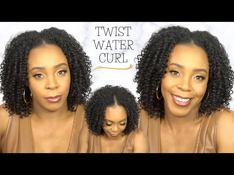 Organique Synthetic Hair U Part Wig - TWIST WATER CURL --/WIGTYPES.COM