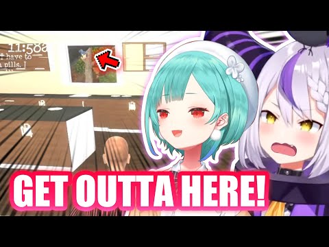 Rushia Yeets Laplus out of the Window 【Hololive Eng Sub】