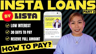 Legit InstaLoan via Lista App - Paano Bayaran