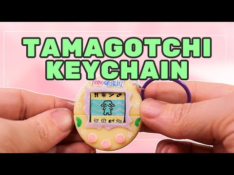 I made a custom Tamagotchi keychain of my OC | Teeny Tinkers Art