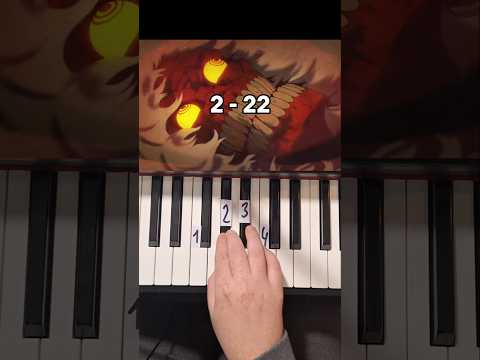 DAN DA DAN Opening Piano Tutorial #shorts