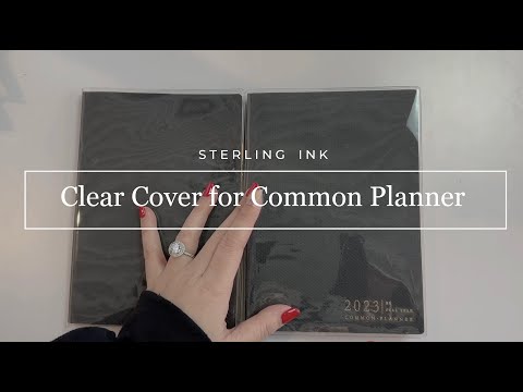 Clear Cover Launch for Common Planner B6 Full year and Half year | Sterling Ink