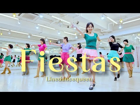 Fiestas Line Dance l Beginner l 피에스타 라인댄스 l Linedancequeen l Junghye Yoon