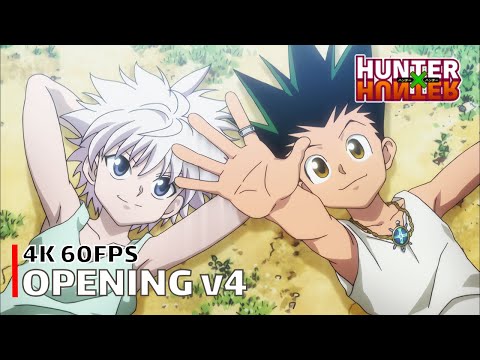 Hunter x Hunter (2011) - Opening v4 【departure!】 4K 60FPS Creditless | CC