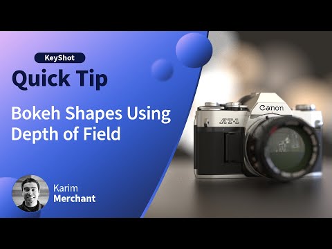 KeyShot Quick Tip - Bokeh Shapes Using Depth of Field