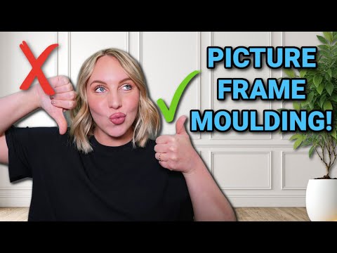 DIY PICTURE FRAME MOULDING! Dog Bedroom Makeover!