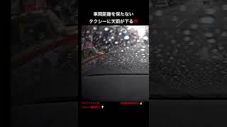 車間距離を保たないタクシーに天罰が下る‼️🚕