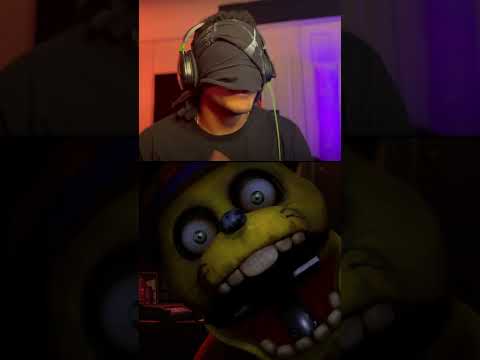 Attempting This FNAF Fan Game Blindfolded! #fnaf #scary