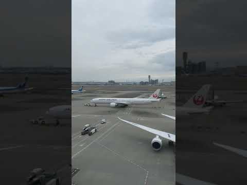 【空港案内】777プッシュバック　羽田空港第3ターミナル