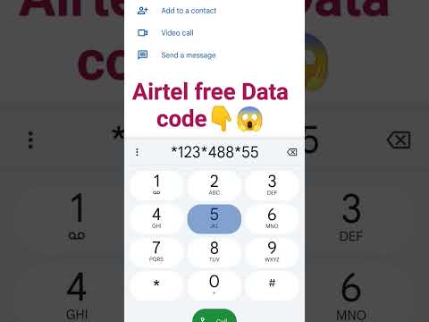 Airtel free Data code😱👆 #airtel #freedata