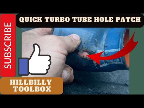 How to patch a turbo tube hole in less than 10 minutes - The HillBilly ToolBox Way