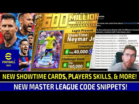 [TTB] EFOOTBALL 2023 BRAND NEW SHOWTIME CARDS, FREE NEYMAR, & SOME MASTER LEAGUE CODE! 👀