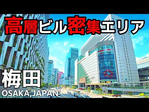 【大阪モーニングウォーク】梅田から中之島へビルを眺めてリラックス【4K】