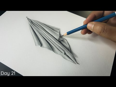 How to Draw a Cloth | Drawing for Beginners - Day 21 | 100 Days Challenge | Cloth Drawing Technique