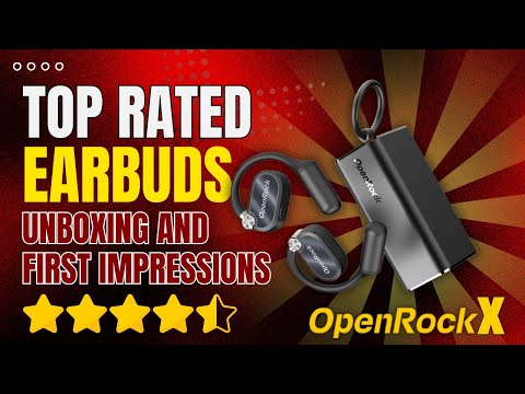 OpenRock X Open-Ear Air Conduction Sport Earbuds Unboxing and First Impression