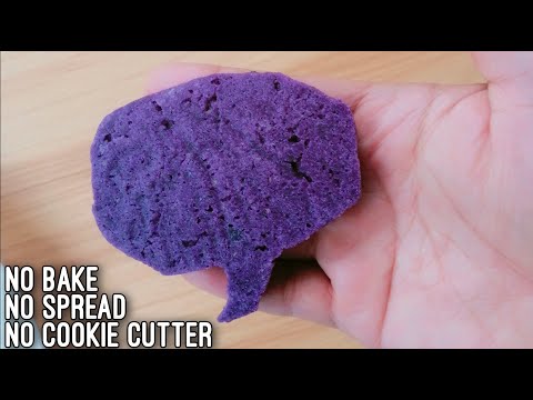 UBE SUGAR COOKIES /NO BAKE SUGAR COOKIES PURPLE YAM COOKIES