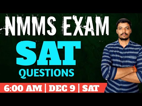 NMMS EXAM | SAT IMPORTANT QUESTIONS