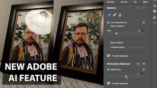 Remove reflections in Camera Raw. New Adobe AI Feature.