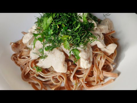 Гречневая ЛАПША с КУРИЦЕЙ и ГРИБАМИ/Просто и Вкусно