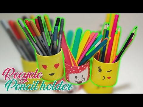 Recycling || pencil holder || Craft Taturial 🧿♥️