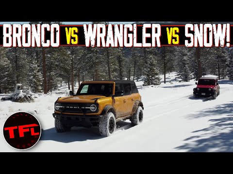 Misadventure: It's Hard to Compare the Wrangler to the Bronco in Snow When We Get Them BOTH Stuck!