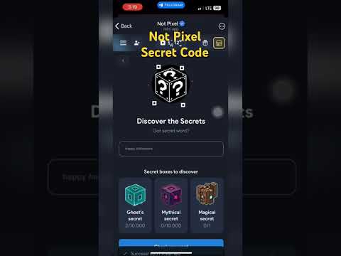 Not Pixel Seceret Code || Earn Unlimited Not Pixel #earnmoneyonline #cryptoairdrop #notpixelairdrop