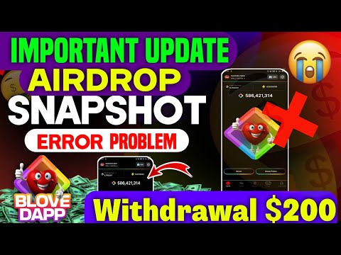 Blove Dapp Internal Server Error Solve | Blove dapp Airdrop Snapshot Update | Blove dapp Airdrop