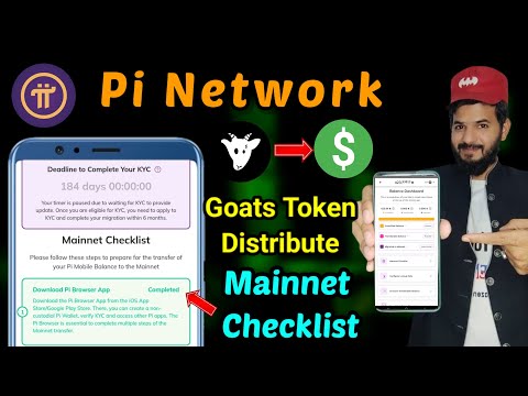 Pi network mainnet checklist| Pi network KYC Complete 💯 | Goats Token Distributed | Goats airdrop