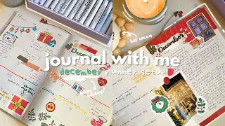 journal with me 📔 DECEMBER muji planner setup ₊˚⛄️ asmr journaling ft. Arrtx Acrylic Marker Set