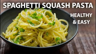 Roasted Spaghetti Squash Pasta Recipe | Easy Vegetarian and Vegan Meals | Pasta Recipes