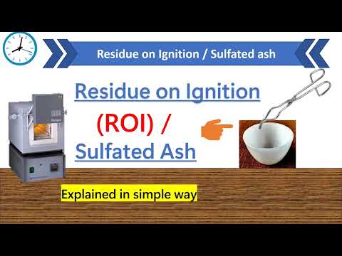 Residue on Ignition (ROI) | Sulphated ash