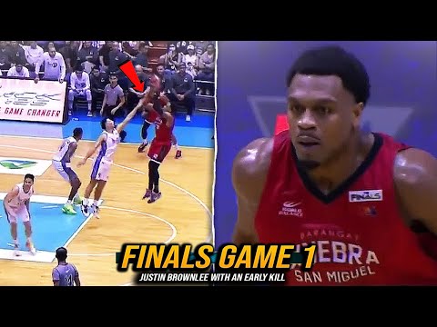 Justin Brownlee PINATAHIMIK ang TNT sa Game 1 ng PBA Finals | Thompson Triple-Double