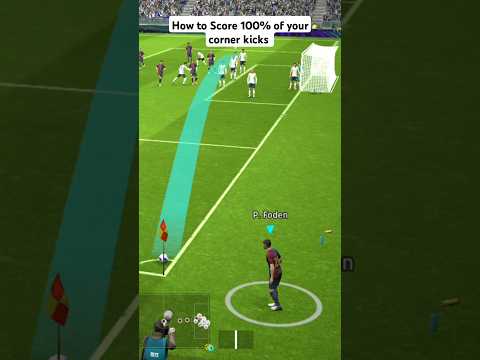 How to score 100% corner kicks in efootball mobile  #efootballmobile #shorts #efootball