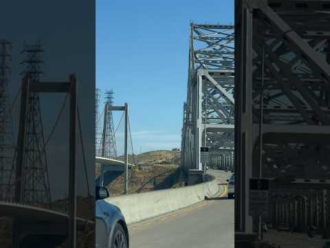 The Alfred Zampa Memorial Bridge spans the Carquinez Strait in the northeast of San Francisco Bay.