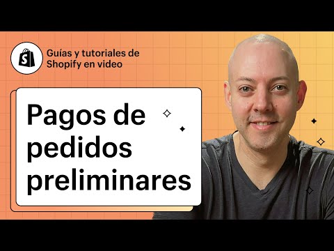 Aceptar pagos de pedidos preliminares