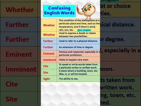 Confusing English  Words|| Fix Common Vocabulary  mistake | #confusingwords  #shorts  VS ENGLISH