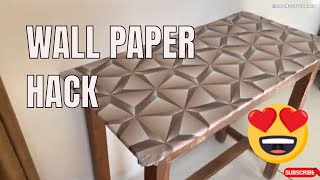 FURNITURE MAKEOVER EXPERT Reveals Rs 199 Wallpaper Hack