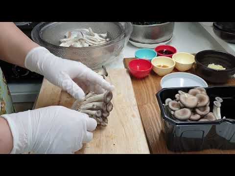 Stir-fried mushroom & seaweed