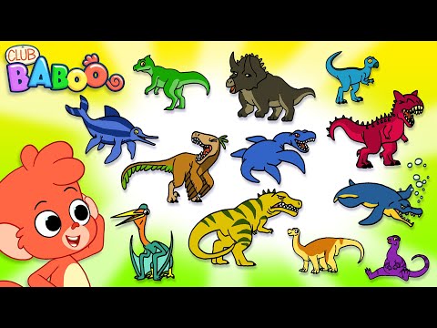 Club Baboo | Dinosaur ABC! A is for Ankylorsaurus! B is for ... | Learn Dinosaur names with Baboo