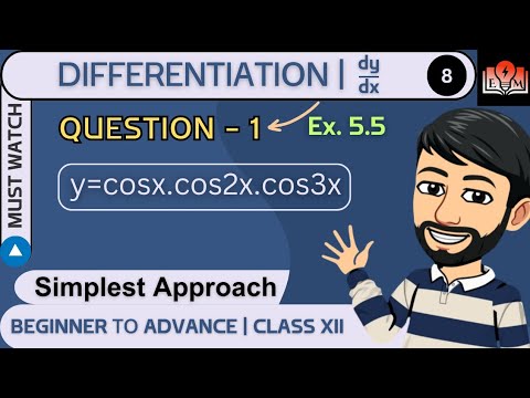 Q-1 Ex 5.5 Class 12 | Class 12 Maths | Ex 5.5 Q-1 Class 12 | Logarithmic Differentiation |