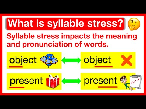 Syllables & Word Stress In English 🤔 | What is Syllable Stress? | Learn with examples